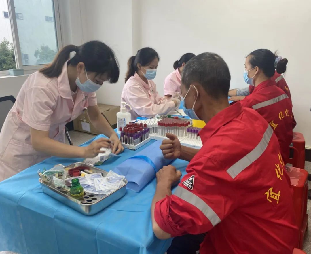 關(guān)愛(ài)職工 化機(jī)公司開(kāi)展職業(yè)健康體檢(圖1) 圖片