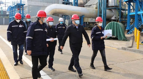 袁衛(wèi)東、王大真到股份公司檢查督導(dǎo)疫情防控及安全生產(chǎn)工作(圖1)