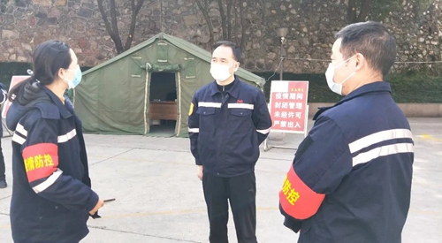 周金平先后到楚星公司、松滋肥業(yè)、實訓(xùn)基地和股份公司檢查疫情防控工作(圖4)