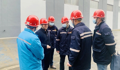 王大真到松滋肥業(yè)、楚星公司現(xiàn)場檢查指導工作(圖2)