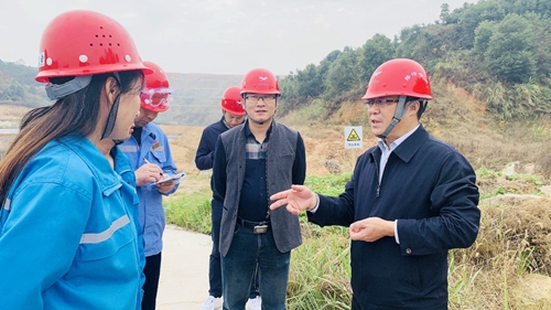 王大真到松滋肥業(yè)、楚星公司現(xiàn)場辦公